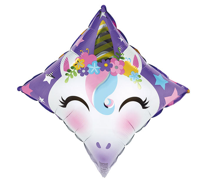 17” Diamond Unicorn Foil Balloon