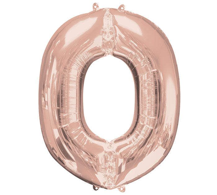 Assorted Pkg Letter Rose Gold Foil Balloon, [Premier Gifts and Balloons], Balloons, Premier Gifts 'n Balloons