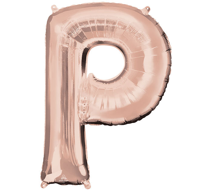 Assorted Pkg Letter Rose Gold Foil Balloon, [Premier Gifts and Balloons], Balloons, Premier Gifts 'n Balloons