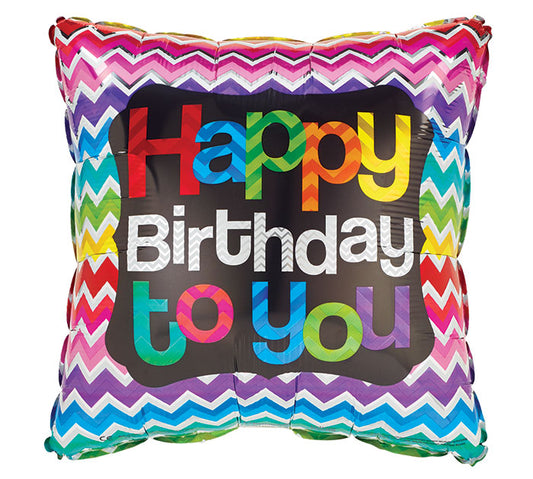 17" HBD To You Foil Balloon, [Premier Gifts and Balloons], Balloons, Premier Gifts 'n Balloons