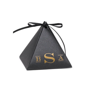 Personalized Pyramid Favor Boxes