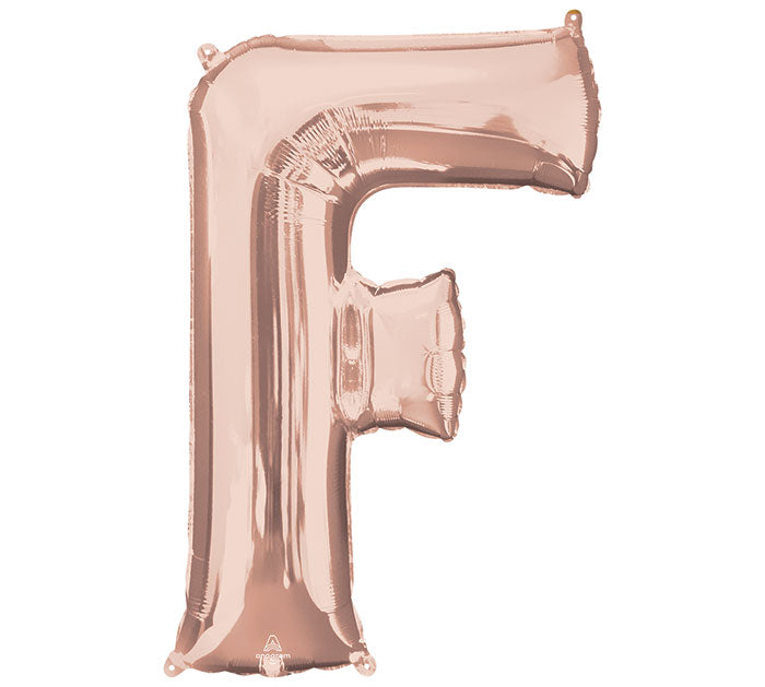 Assorted Pkg Letter Rose Gold Foil Balloon, [Premier Gifts and Balloons], Balloons, Premier Gifts 'n Balloons