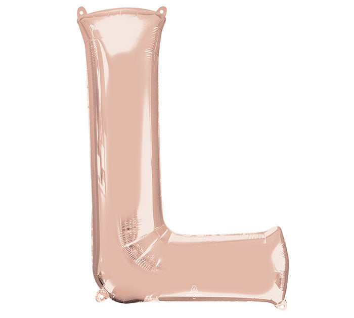 Assorted Pkg Letter Rose Gold Foil Balloon, [Premier Gifts and Balloons], Balloons, Premier Gifts 'n Balloons