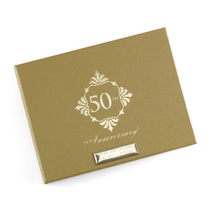 Golden 50 Anniversary Guest Book