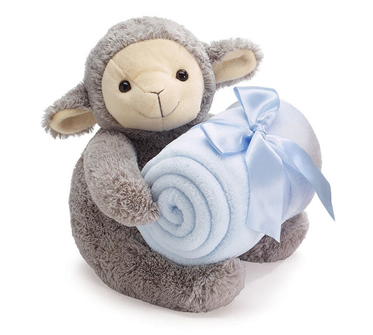 Lamb Plush Blue Blanket