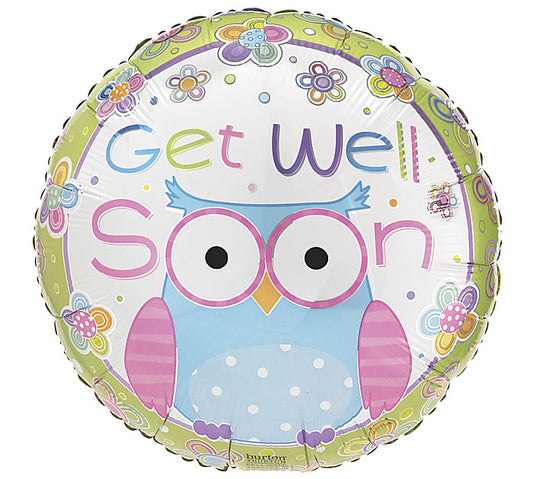 17" Pkg GWS Hootie Foil Balloon, [Premier Gifts and Balloons], Balloons, Premier Gifts 'n Balloons