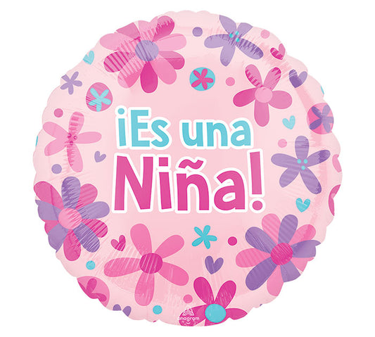 18" Pkg Spanish Nina Foil Balloon, [Premier Gifts and Balloons], Balloons, Premier Gifts 'n Balloons