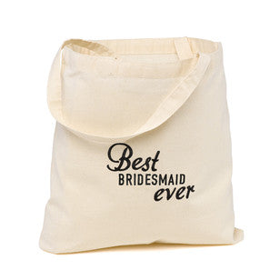 Best Bridesmaid Ever Wedding Party Tote, [Premier Gifts and Balloons], Accessories, Premier Gifts 'n Balloons