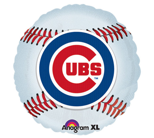 18" MLB Chicago Cubs Foil Balloon, [Premier Gifts and Balloons], Balloons, Premier Gifts 'n Balloons