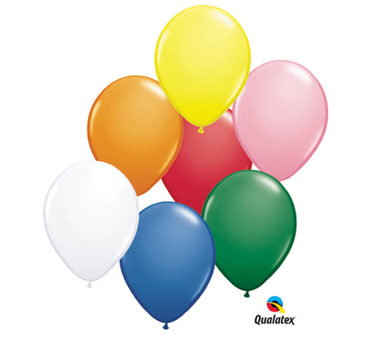 11" Pkg Colors Asst Latex Balloon, [Premier Gifts and Balloons], Balloons, Premier Gifts 'n Balloons