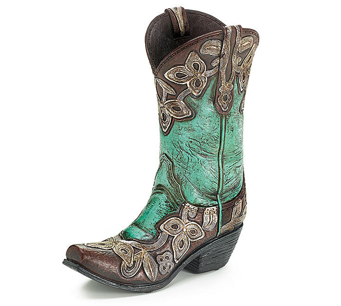 Cowgirl Boot Vase, [Premier Gifts and Balloons], Ceramic Gifts, Premier Gifts 'n Balloons